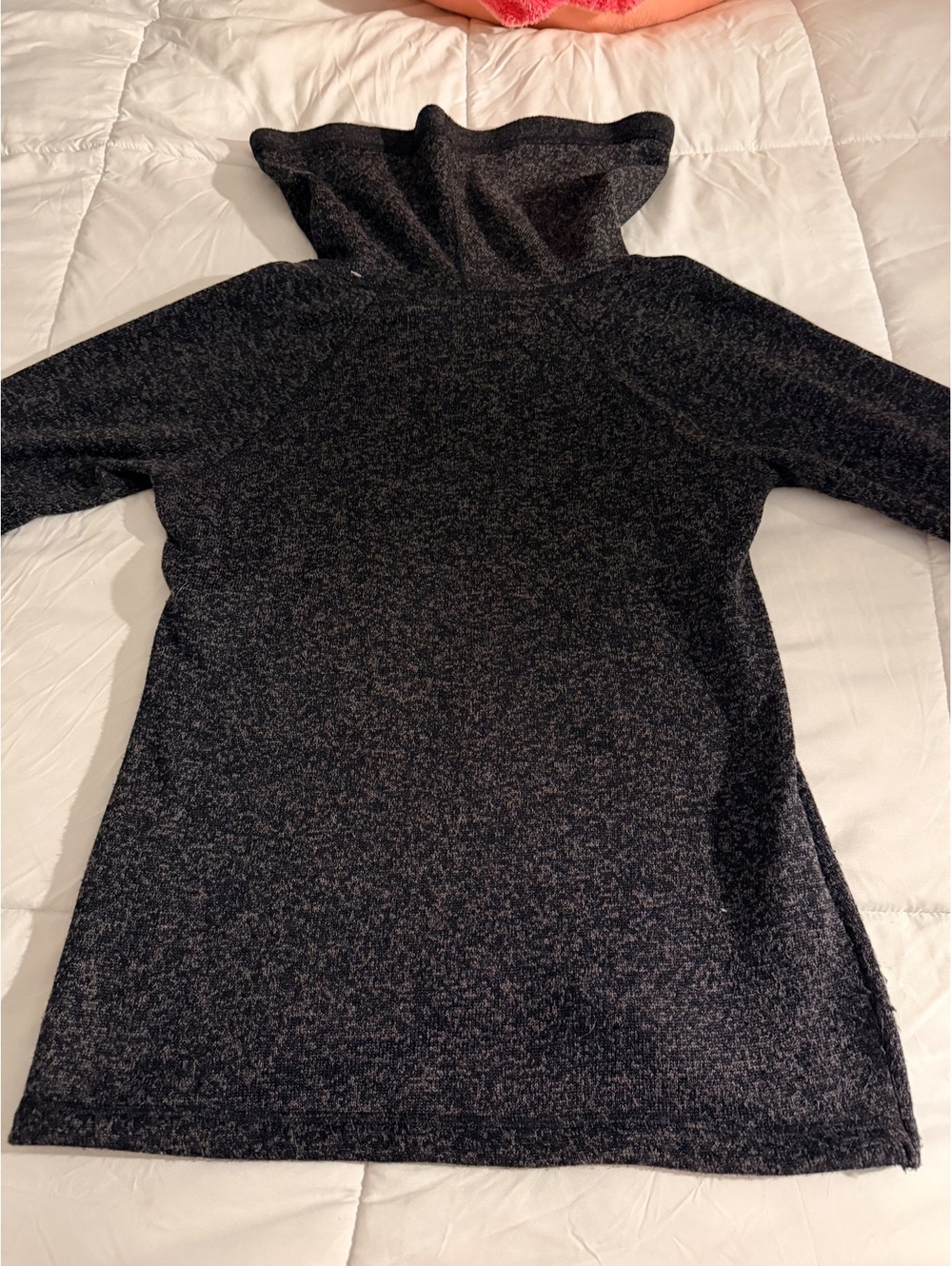 Ideology Women's Black Heathered Long Sleeve Cowl Neck Sweat
